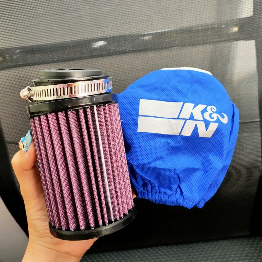Lọc Gió Trụ KN 1280 - Pô e trụ K&N 1:1 ( tặng 3 đệm cao su )