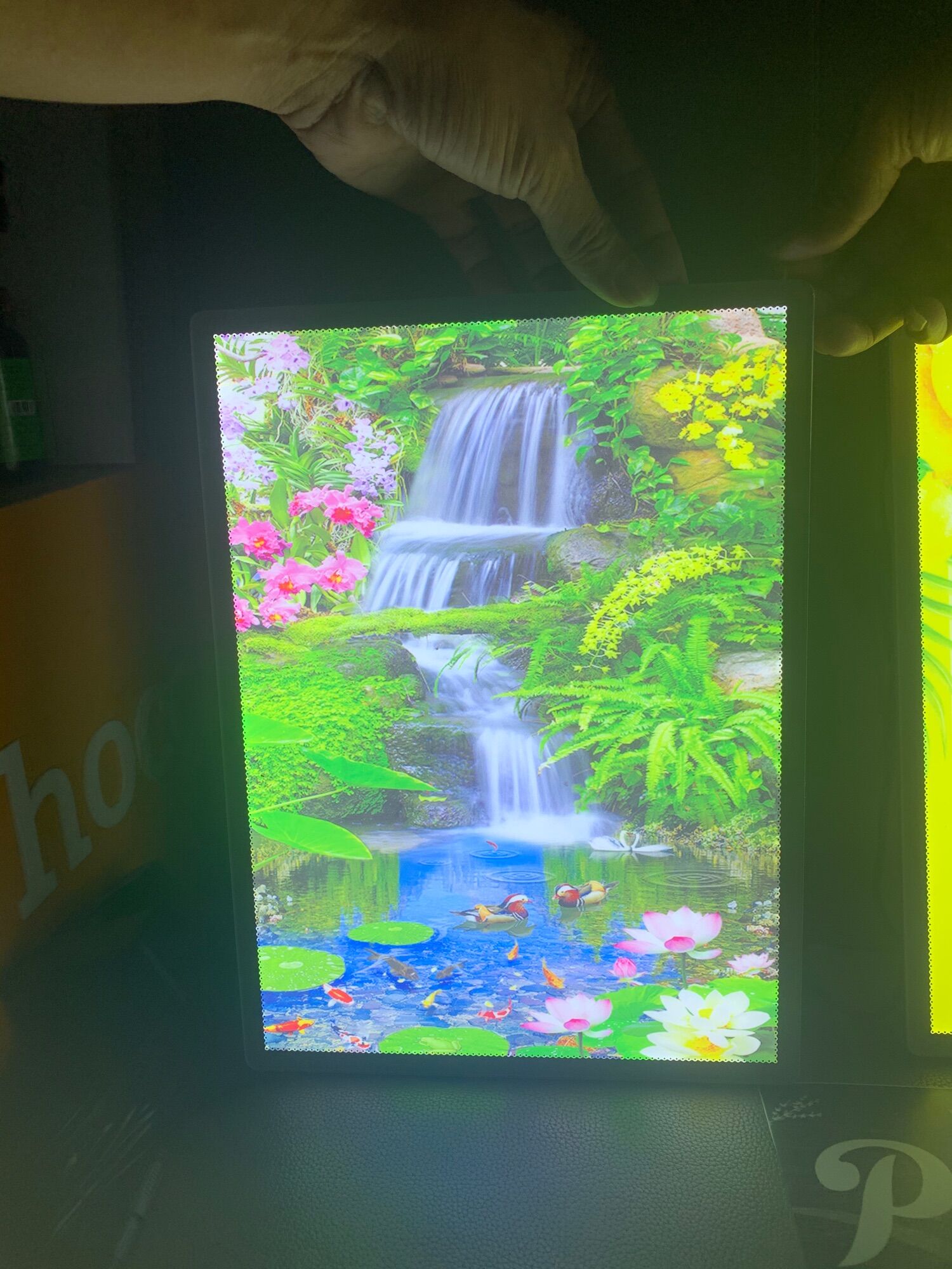 Sẵn hàng 50x70 -Khung tranh điện siêu mỏng- tranh led-hộ đèn quảng cáo siêu mỏng