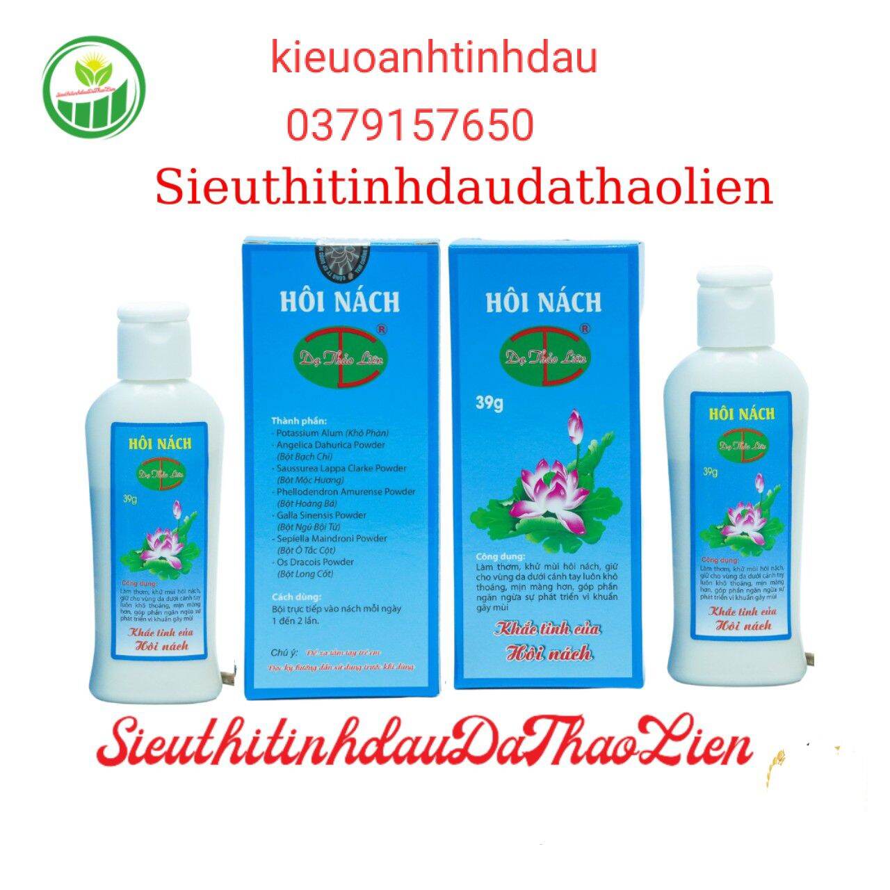 Hôi nách Dạng Bột Dạ Thảo Liên liên