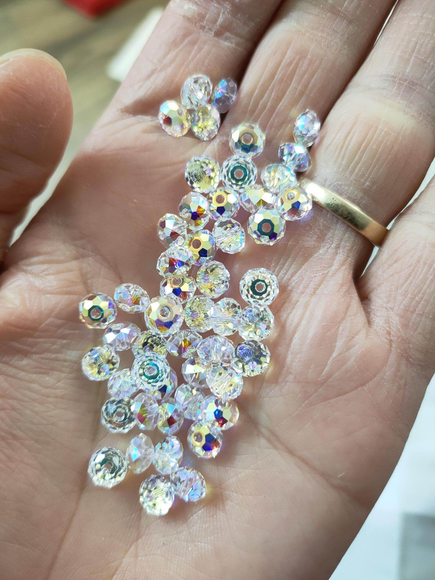 Bán lẻ 1 hạt pha lê Swarovski bánh cam 8li