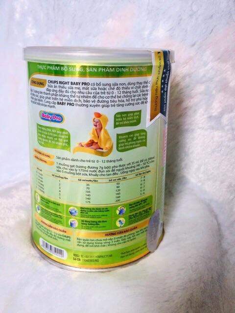 Sữa bột BABY PRO ( giúp trẻ phát triển toàn diện )