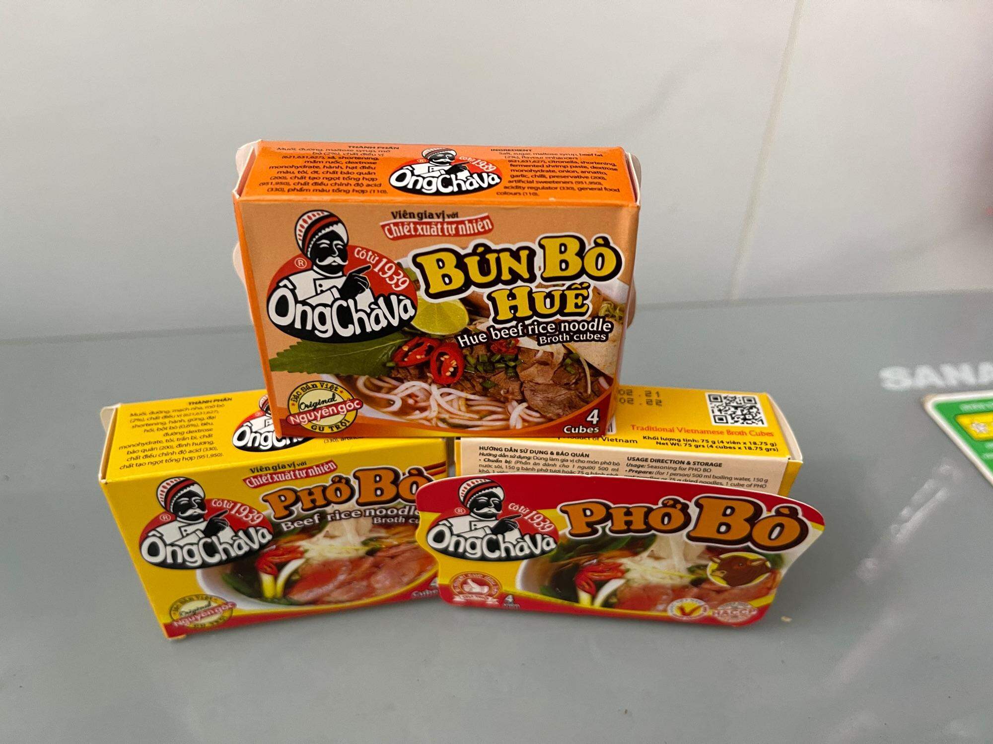 Hộp viên gia vị nấu phở bò, bún bò 75gr