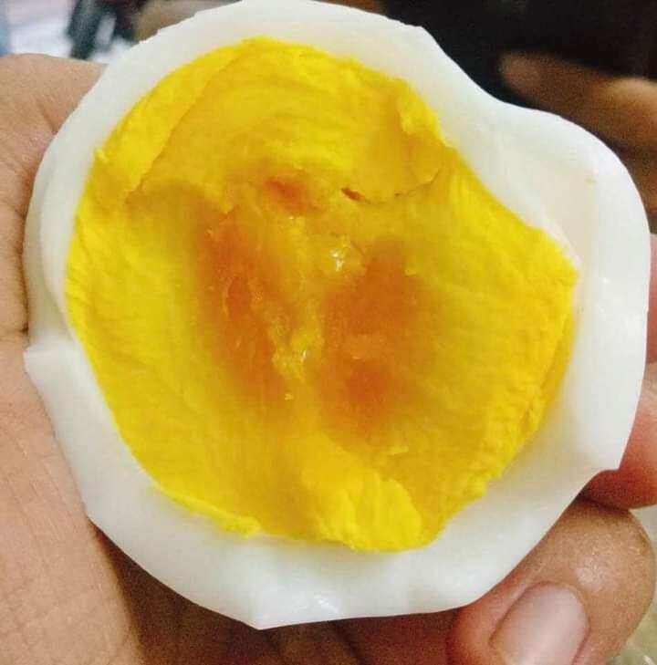 01 trứng ngỗng nhà nuôi ăn lúa