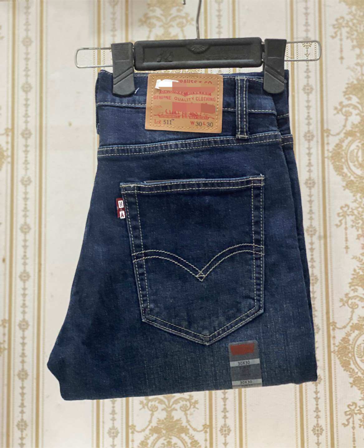 [HCM]- Quần jean nam vnxk form slim đen chi-chất vải co giãn-HAIAN JEAN