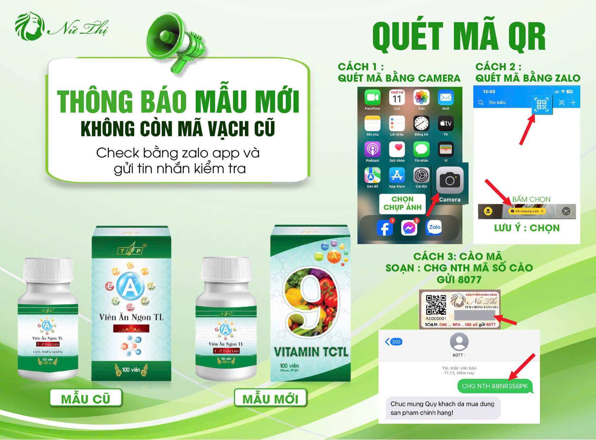 VIÊN ĂN NGON TL TĂNG CÂN ( LỌ TO 100 VIÊN ) VITAMIN TCTL
