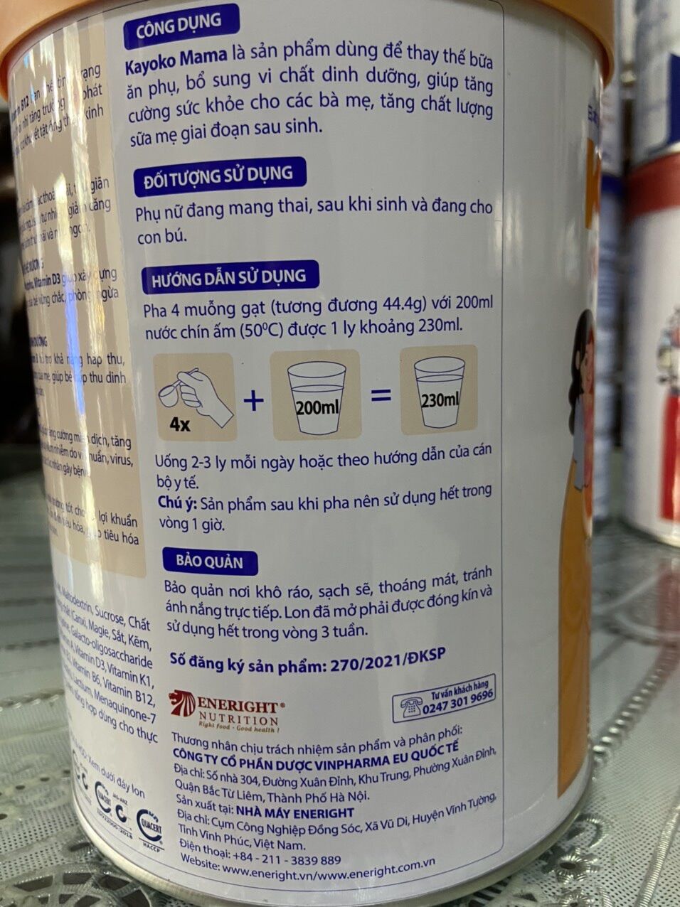 SỮA NHẬT KAYOKO MAMA 900G