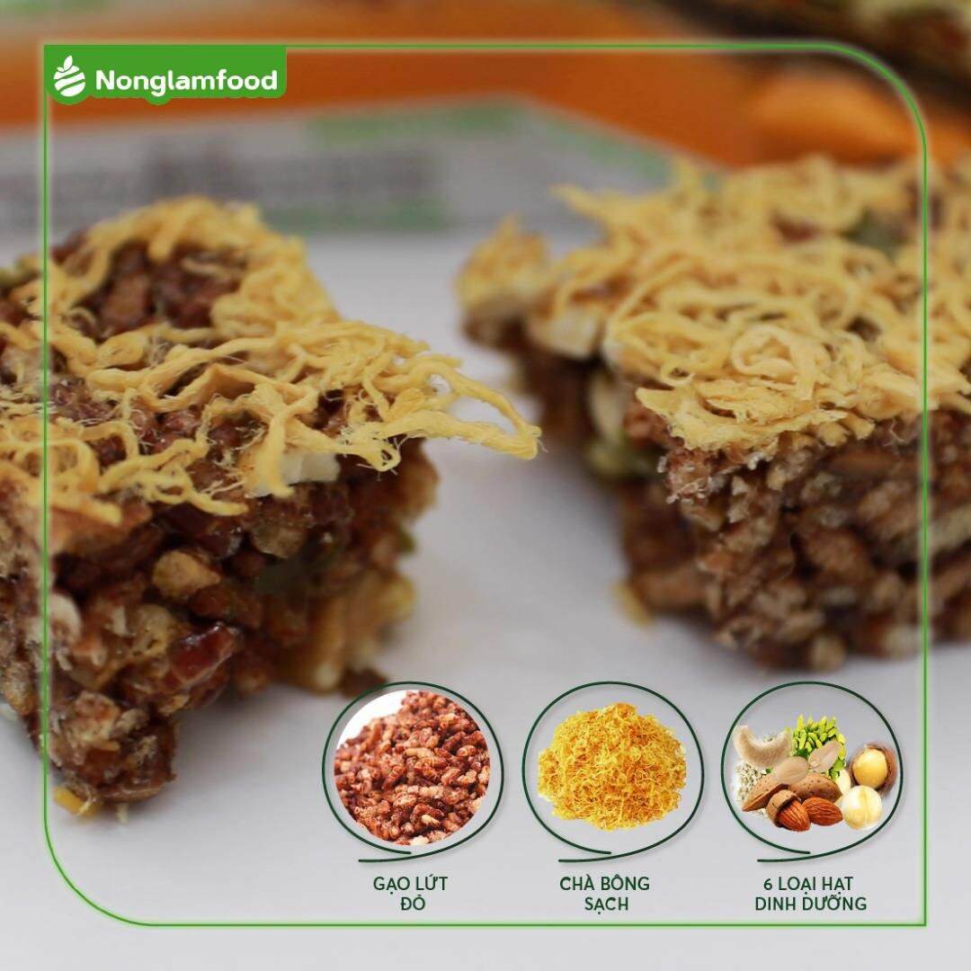HỘP THANH GẠO LỨT HẠT & CHÀ BÔNG