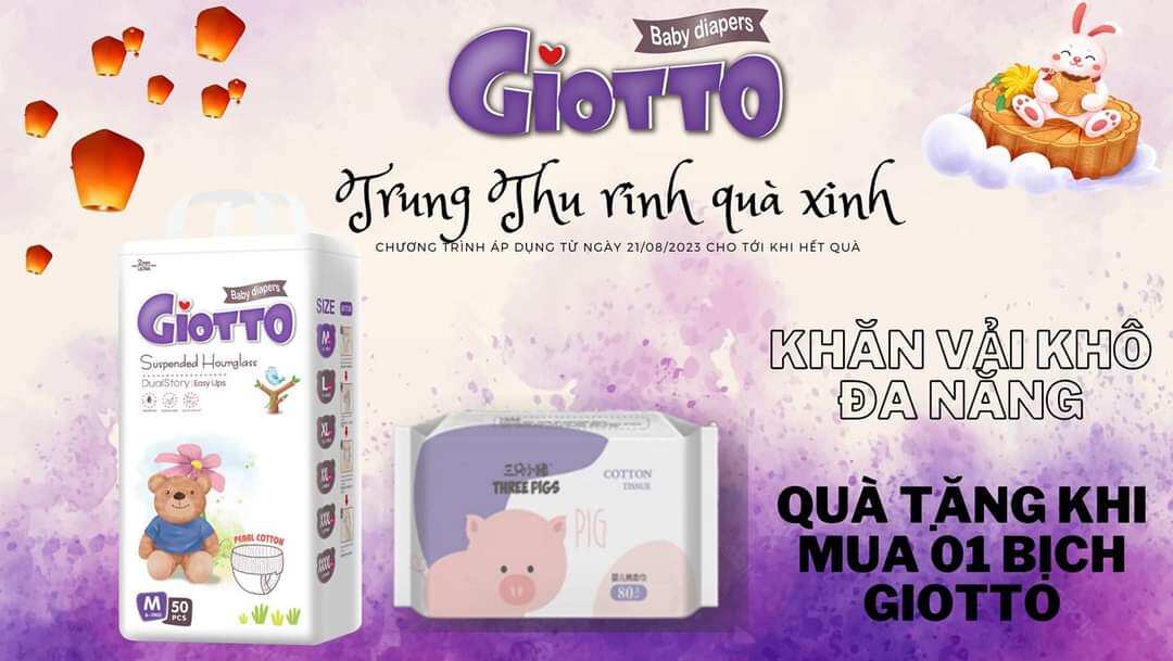 Bỉm quần gấu Giotto thấm hút tốt