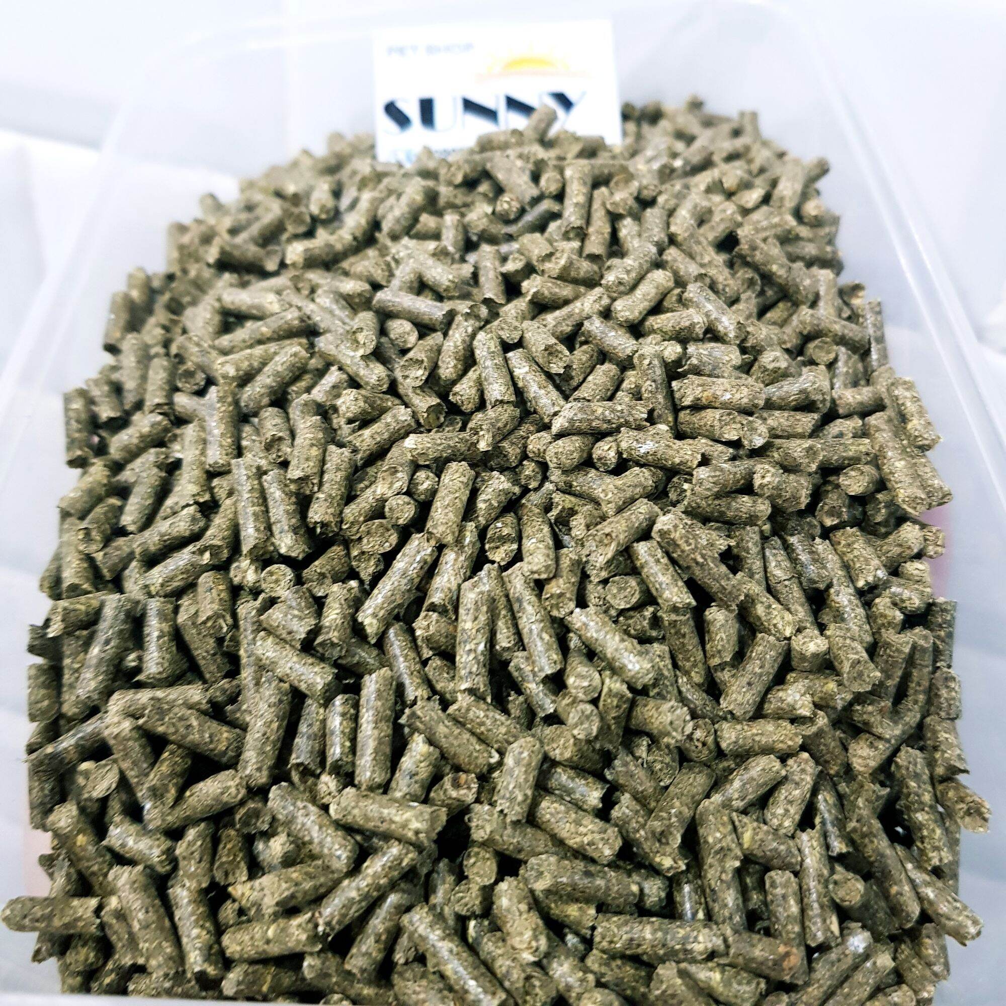 Cỏ nén Alfalfa, cỏ linh lăng hàng Ý thức ăn cho thỏ, bọ 1kg