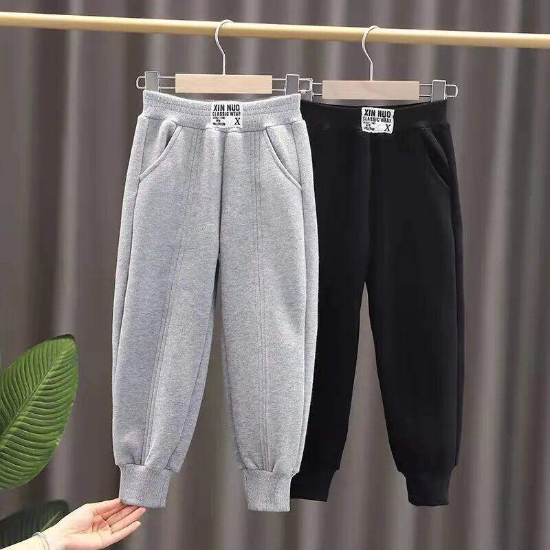 Quần jogger kiểu tây bé gái trang phục xuân thu đông 2023 quần thường ngày mặc bên ngoài trẻ em bé lớn nhỡ mẫu mới quần dài thể thao bé trai