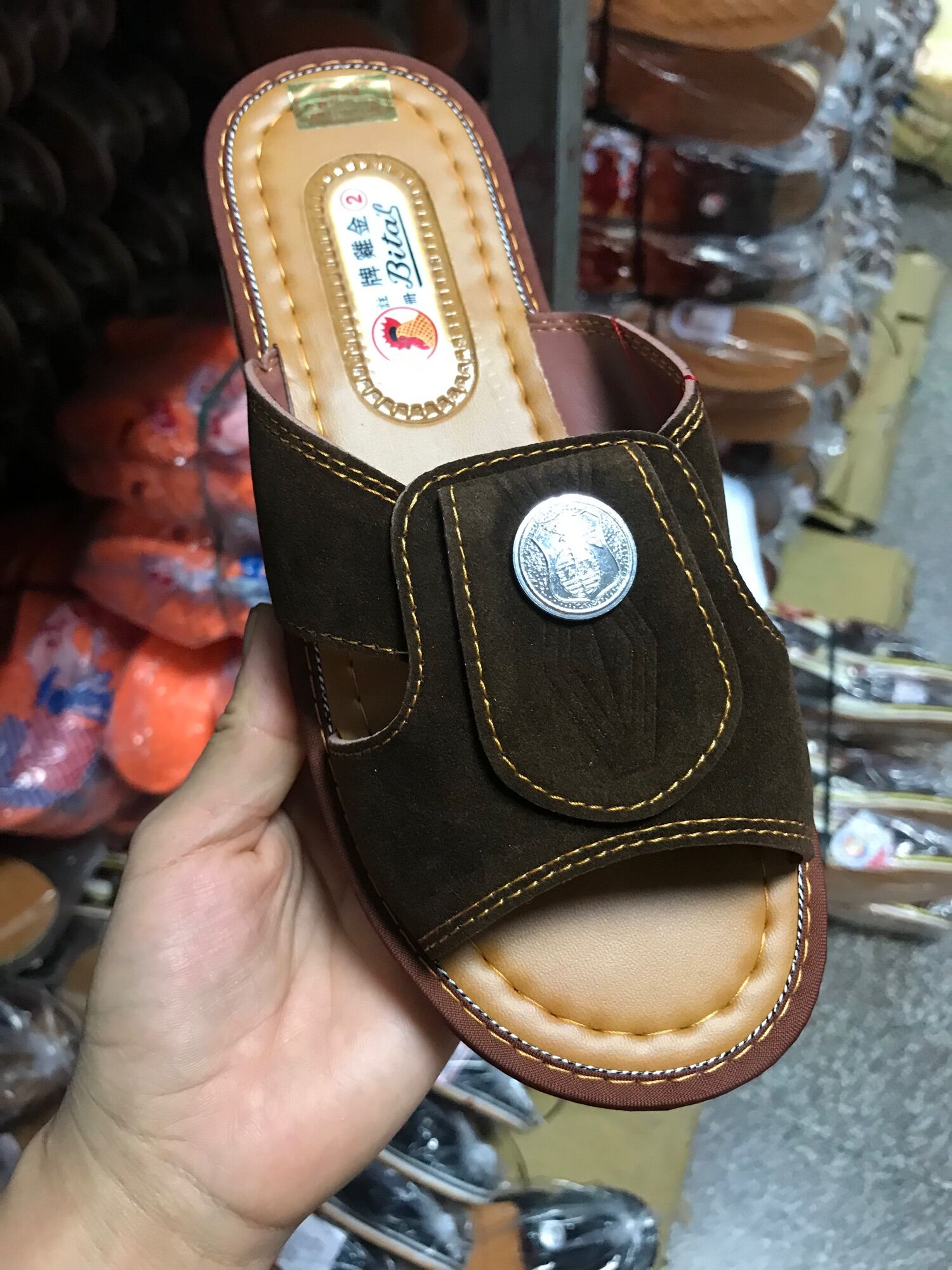 (CHÍNH HÃNG)Dép nam quai ngang,Dép gà nam bitas