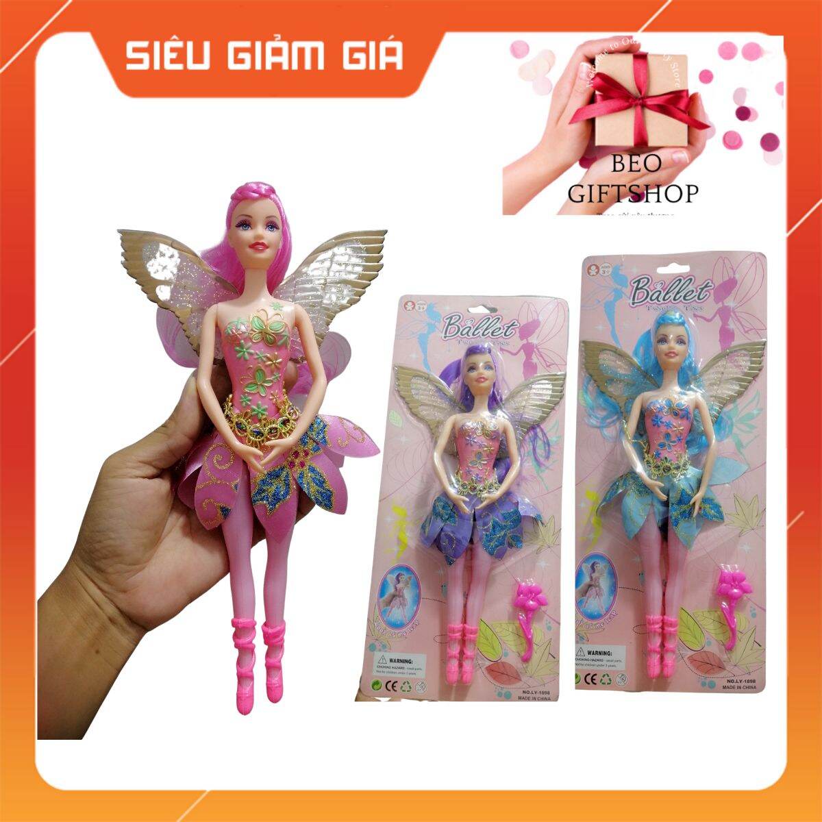 Búp bê cánh bướm trong vỉ
