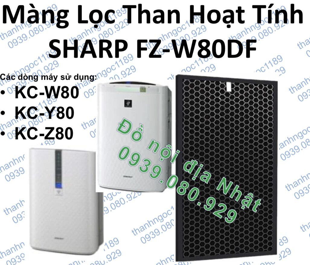 Màng than hoạt tính Sharp KC-W80