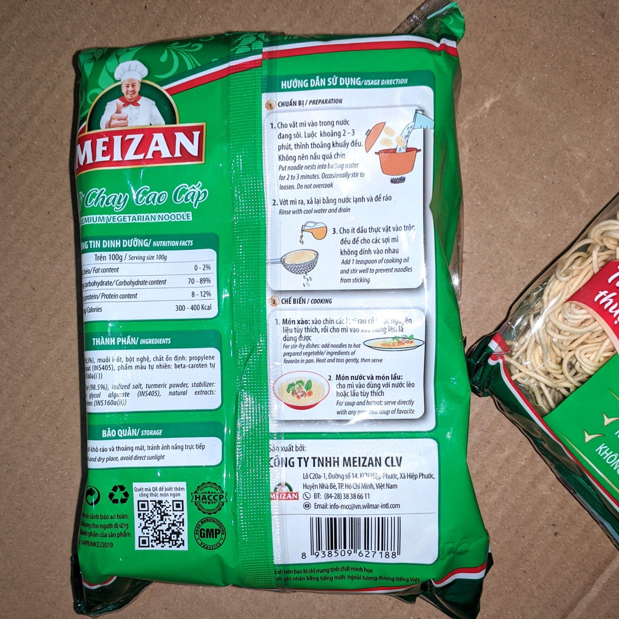Mì chay cao cấp Meizan 250 g