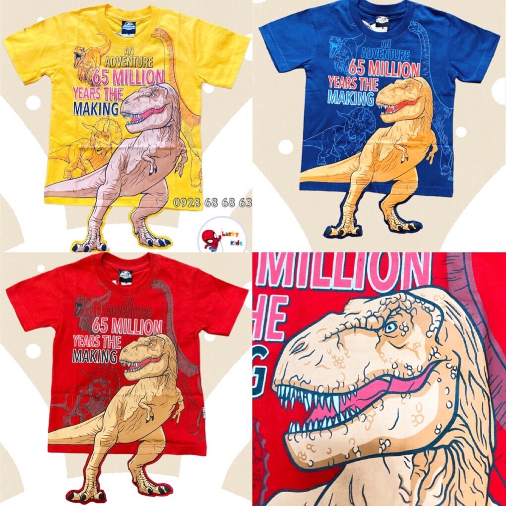 Áo thun khủng long thái lan 3d jurassic world