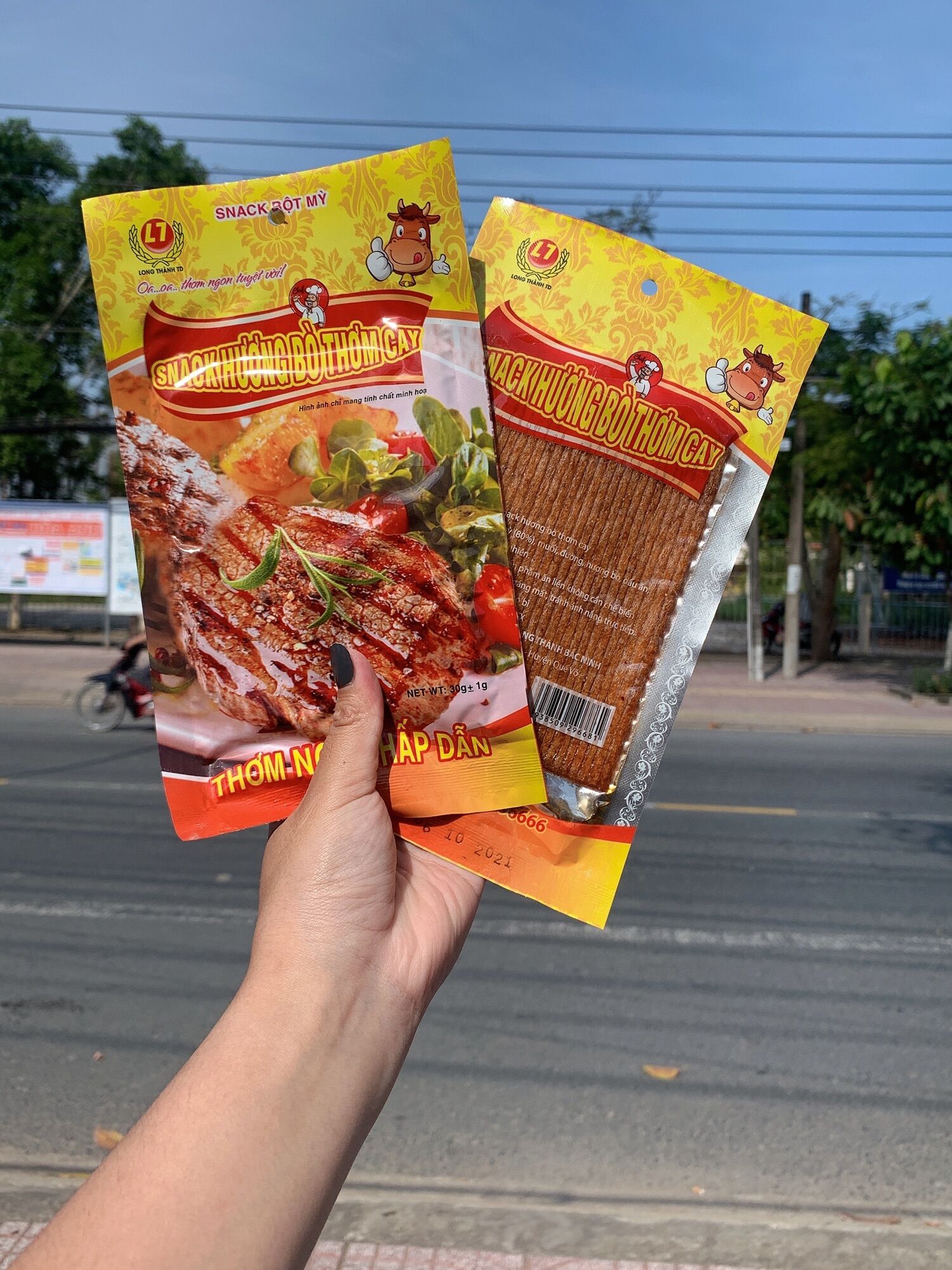 5 gói snack hương bò thơm cay tuổi thơ