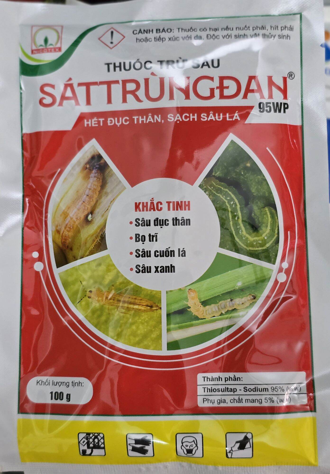 SATTRUNGDAN 95WP - SÁT TRÙNG DAN - PADAN CHINA - CHUYÊN SÂU ĐỤC THÂN - BỌ TRĨ...GÓI 100GR