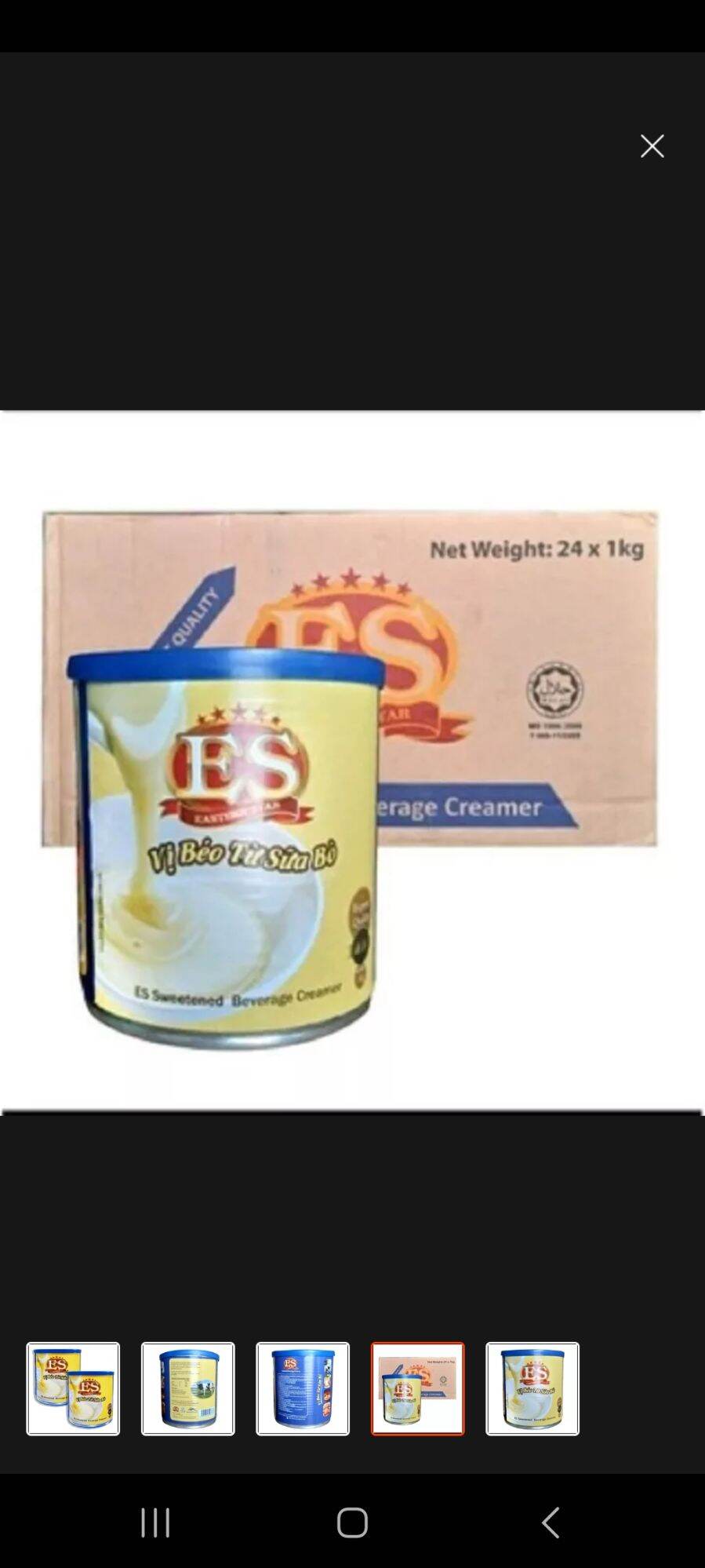 Sữa đặc 1kg ES ( combo 5 lon ) Date 2024