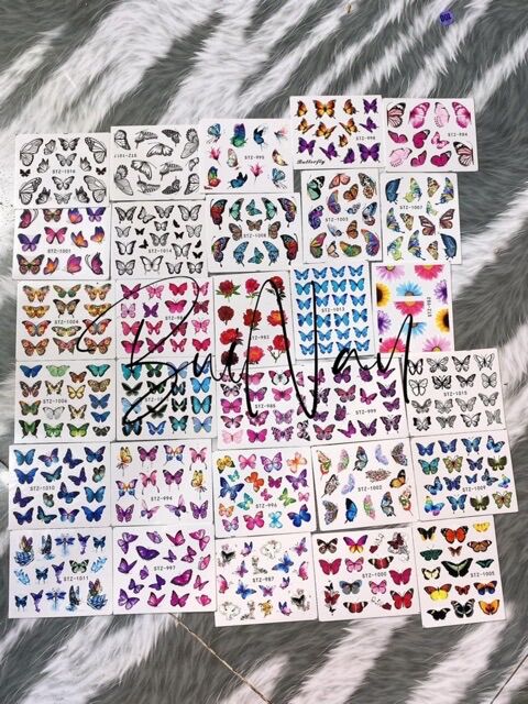 Sticker nước set nhiều tấm nhiều hình
