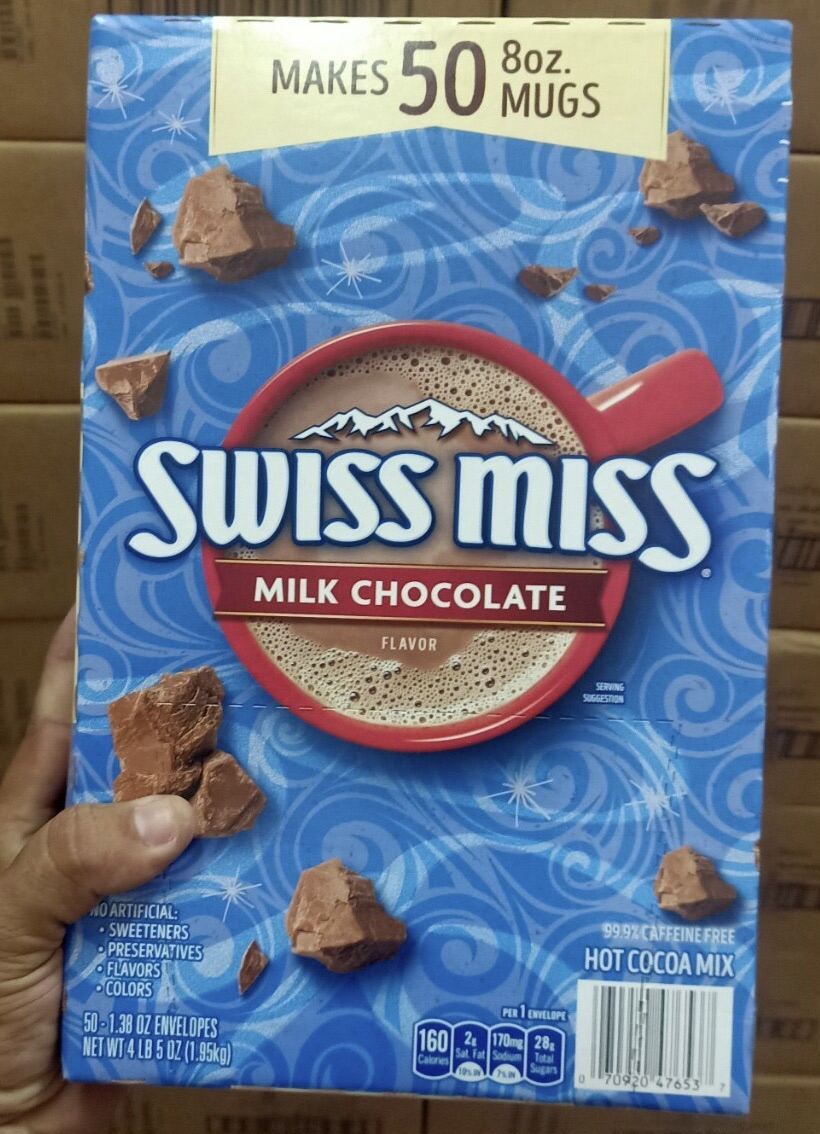 Hộp Cacao Sữa 50 Gói Swiss Miss Milk Chocolate 1.95Kg