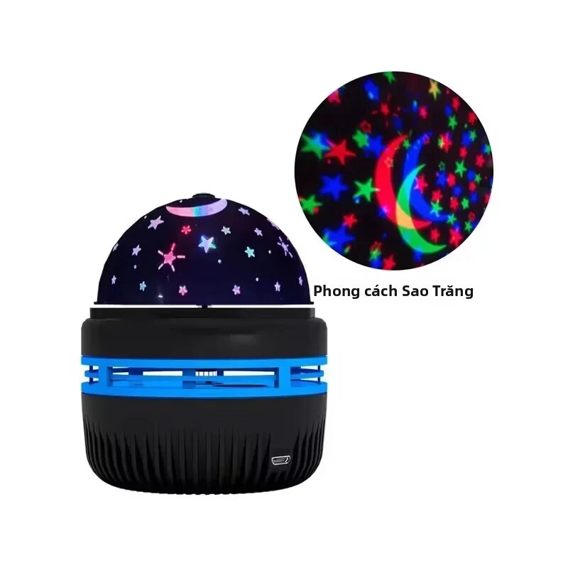 Đèn LED Bầu Trời Đầy Sao Đèn Ngủ USB Máy Chiếu Quả Cầu Ma Thuật Trăng Sao Đèn Giáng Sinh Không Khí Trang Trí Hình Tròn Nhà Chiếu Sáng Phòng