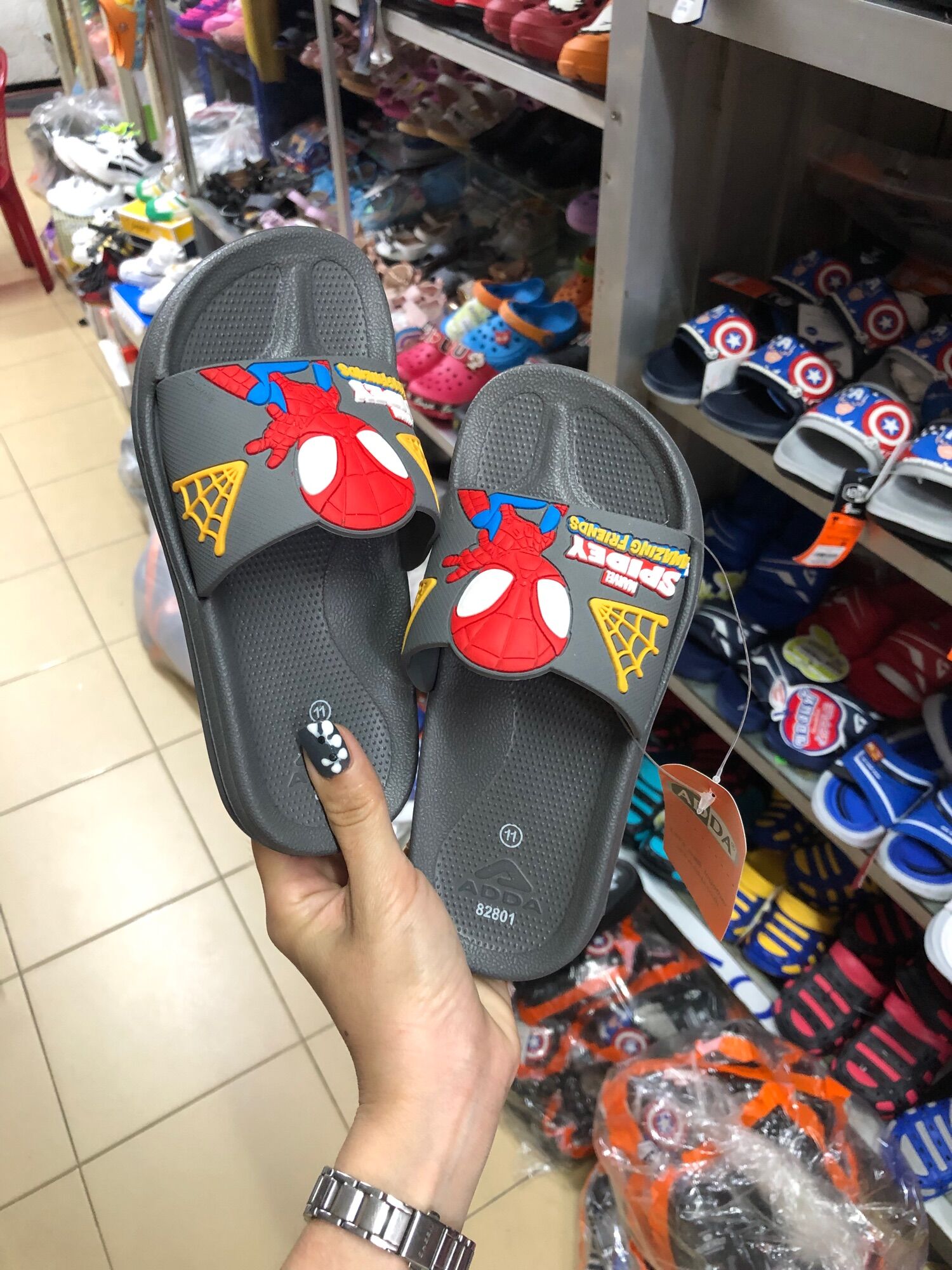 Dép bé trai - Dép adda ThaiLan siêu nhân 82802