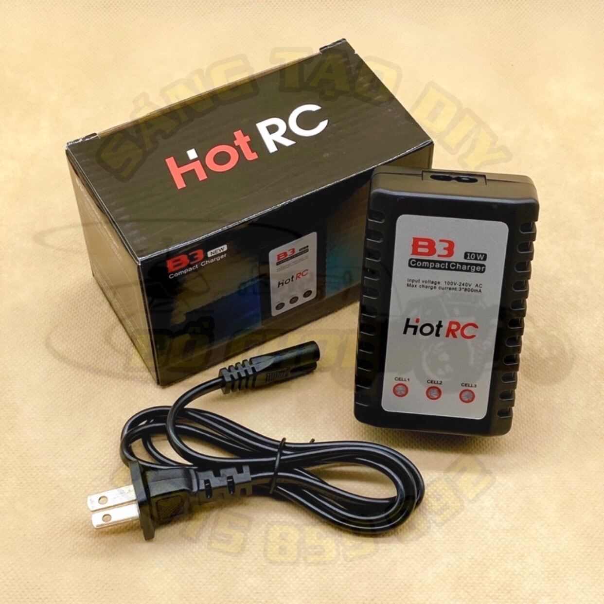 Bộ sạc B3 Hot RC chuẩn 10W, cân bằng điện áp các cell pin. Dùng để sạc pin Lipo 2S - 7.4V, 3S - 11.1V