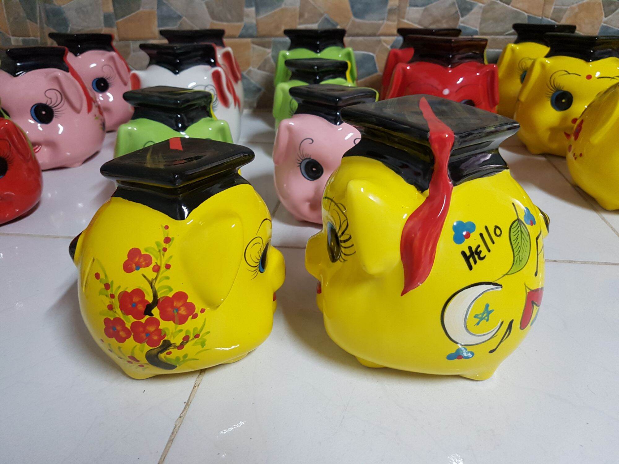 Saving Tube Ceramic Money Saving Piggy Bank