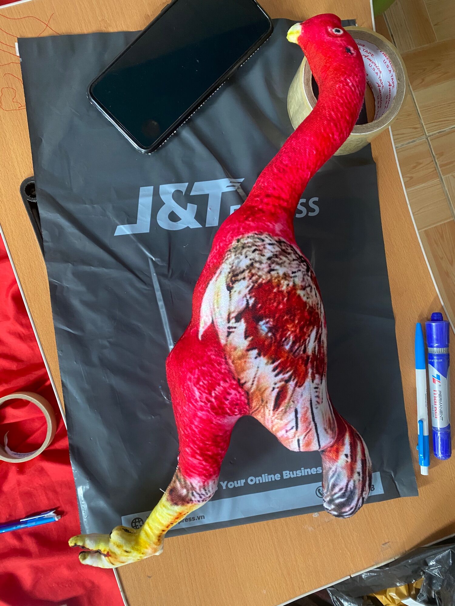 Thú bông 3D cao cấp - GÀ ĐÁ - GÀ TẬP LỰC