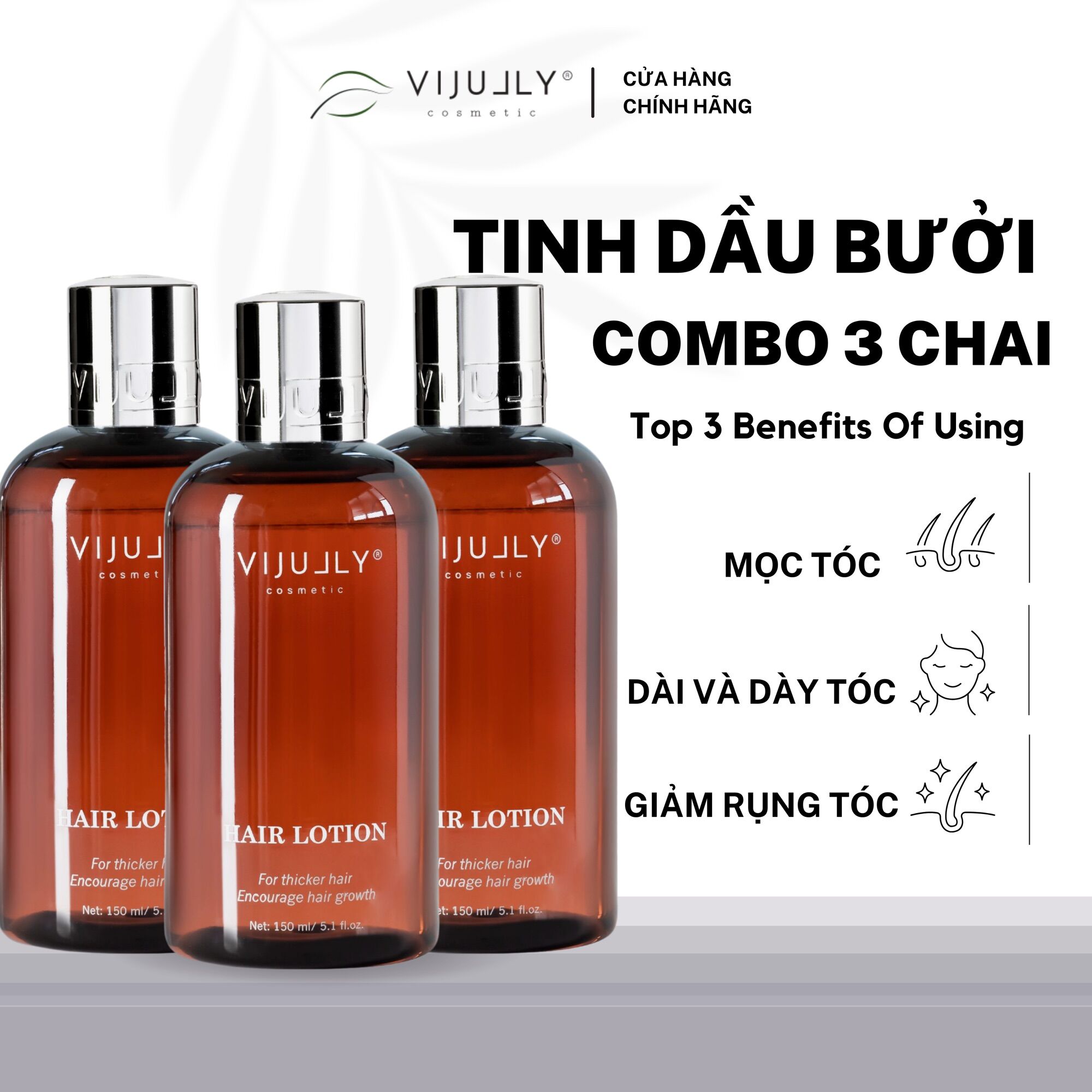 3 chai tinh dầu bưởi vi jully