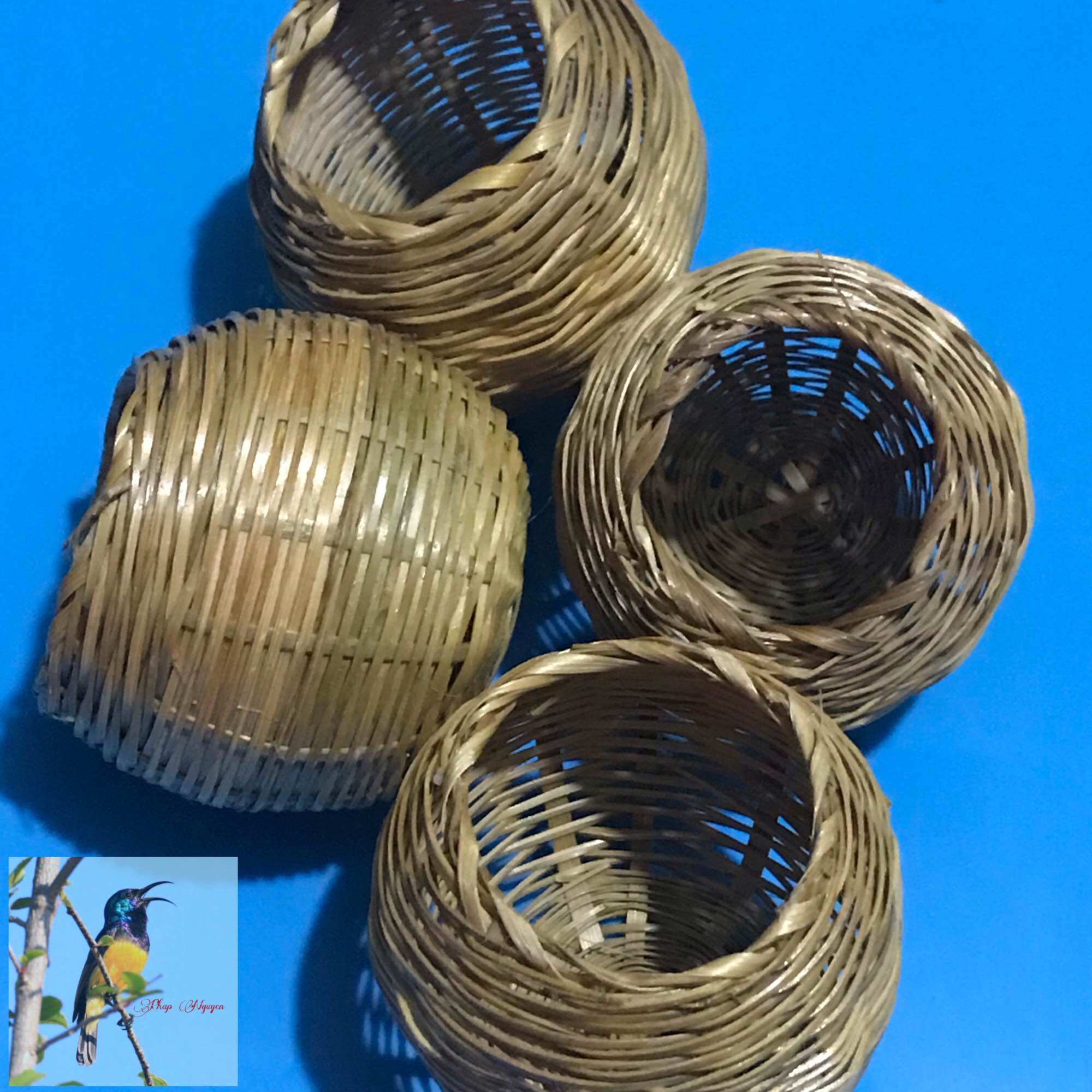 Cóng Đựng Thức Ăn Cho Chim Bằng Tre (Loại Lớn)