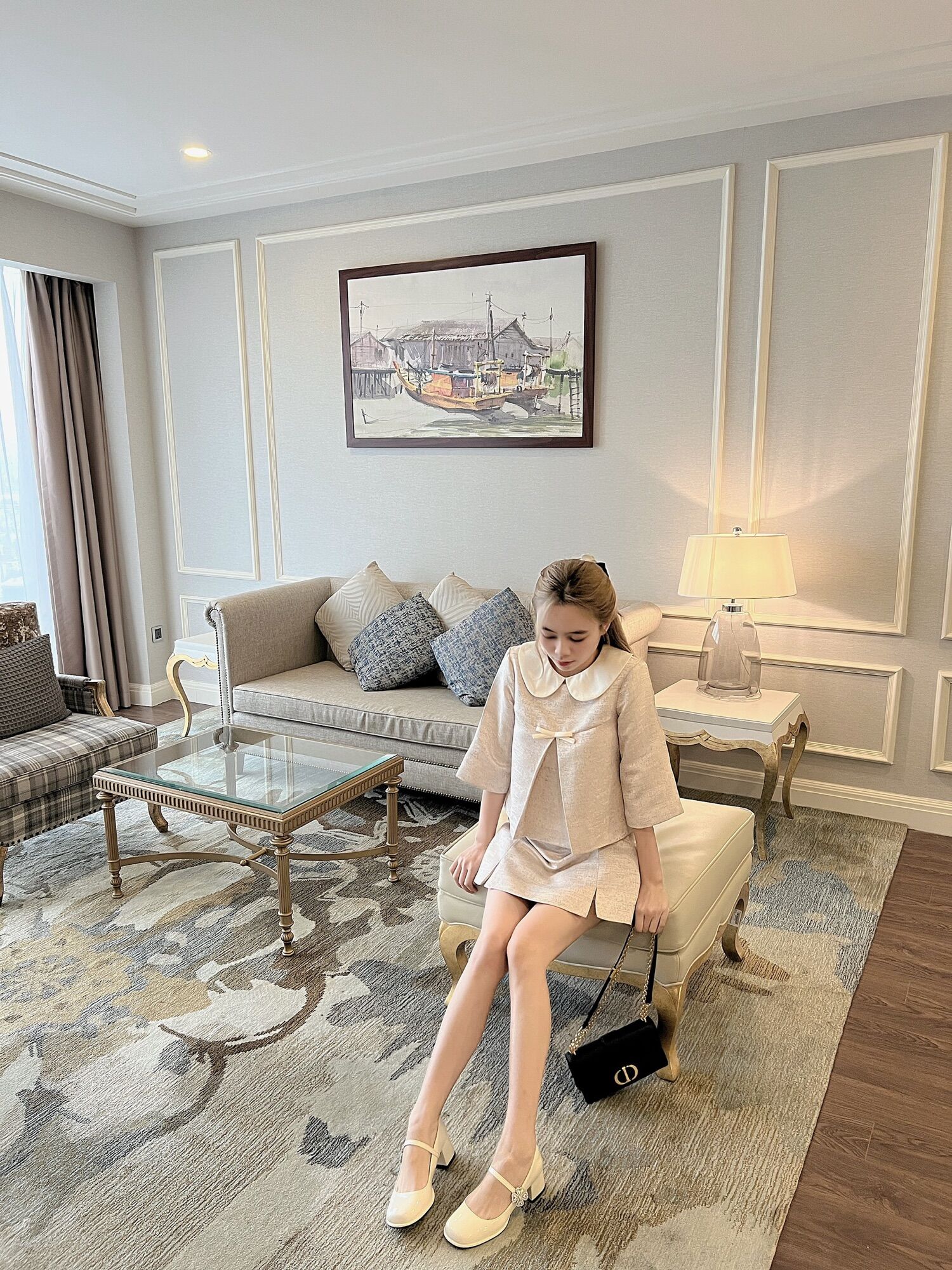 JOIE DES ROSES - Set dạ phối màu Celeste Set
