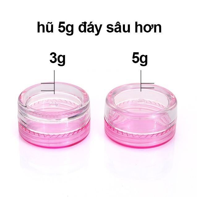 Hũ Nhựa Chiết Mỹ Phẩm Du Lịch 3g/ 5g - Hũ Đựng Kem, Son Dưỡng