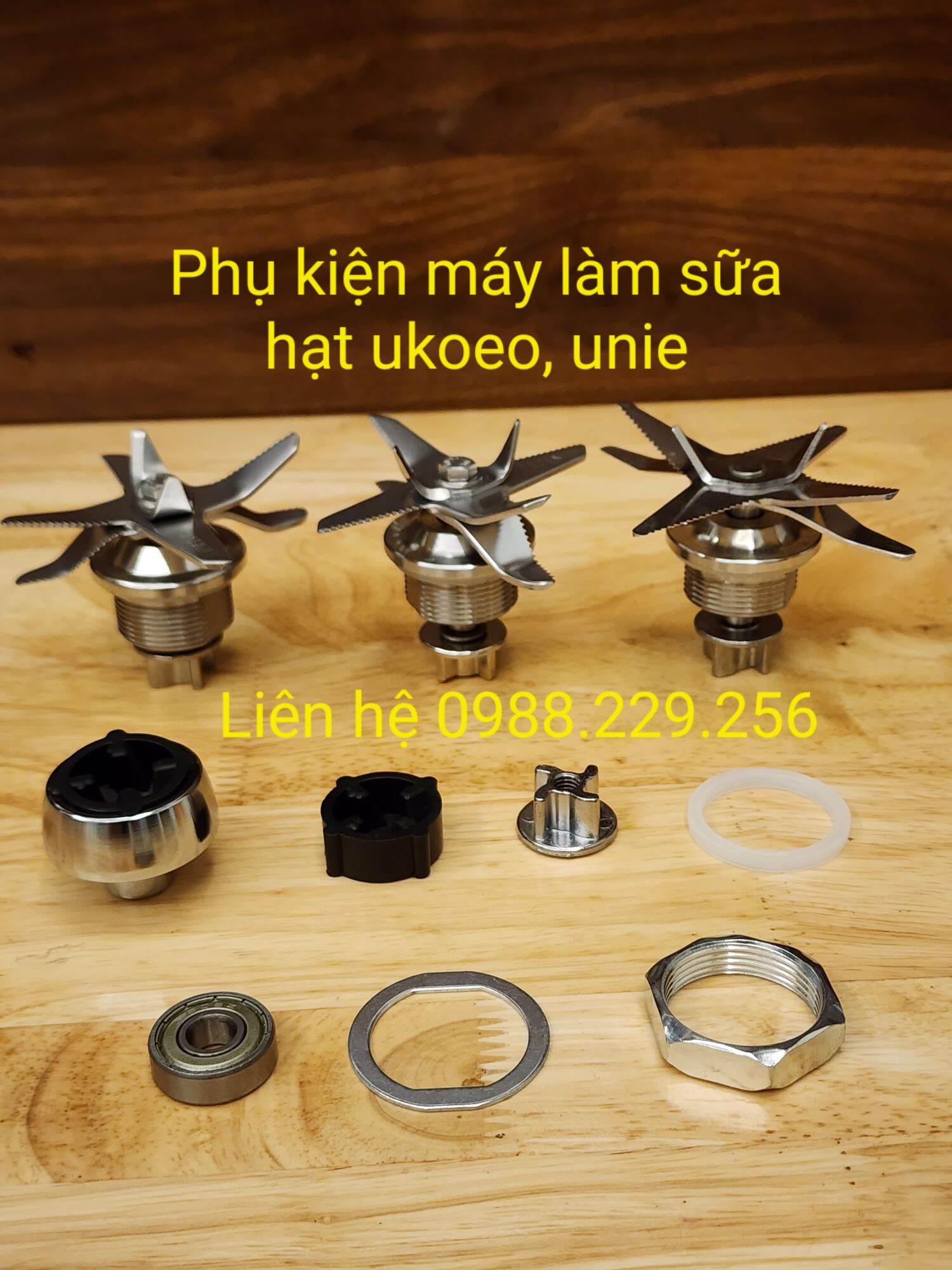 BỘ DAO, phụ kiện máy làm sữa hạt ukoeo, unie V6 V6S V8S V1