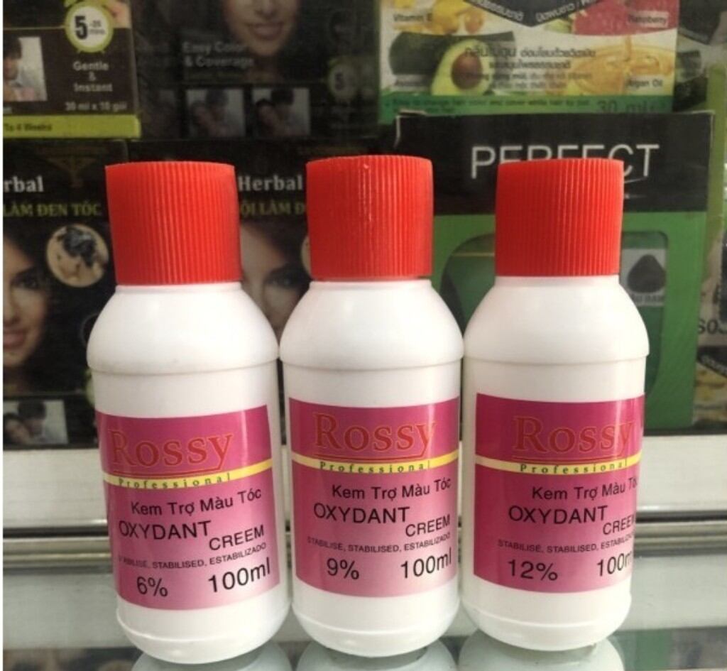 Oxy ROSSY trợ nhuộm 100ml 6%  9%  12%