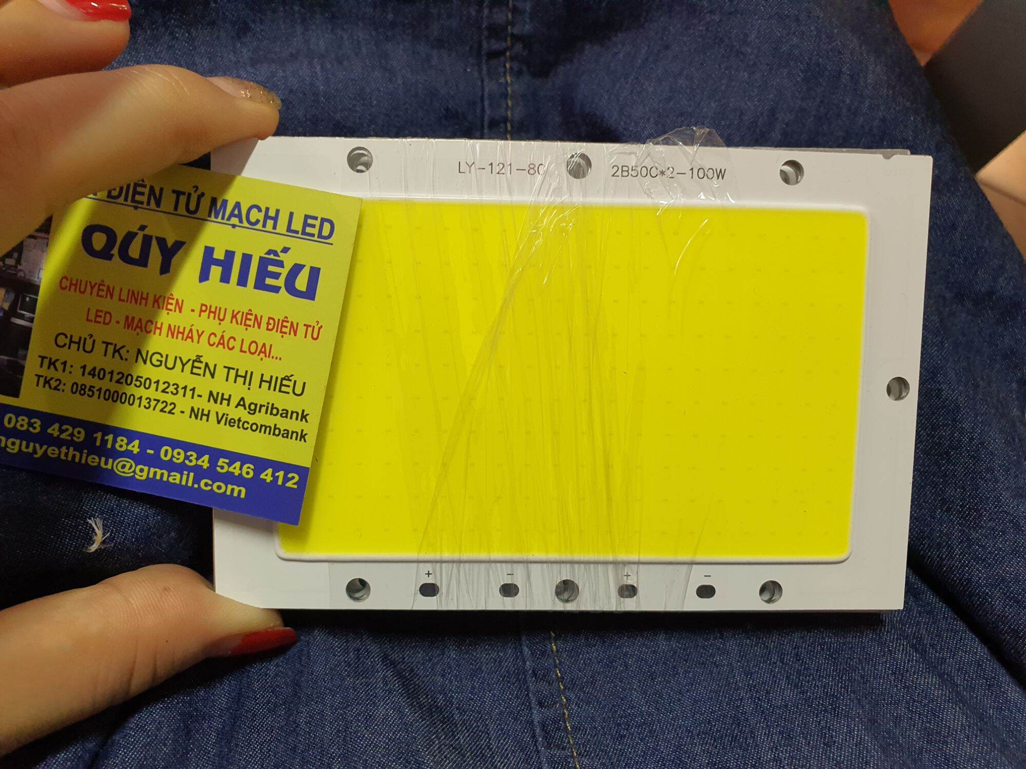 nhân led 100w dùng chấn lưu