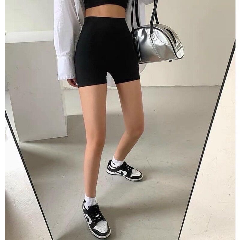 Quần biker short cạp cao chống xoắn💥freeship