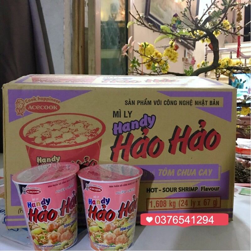 mì ly HảO hảO tôm chua cay