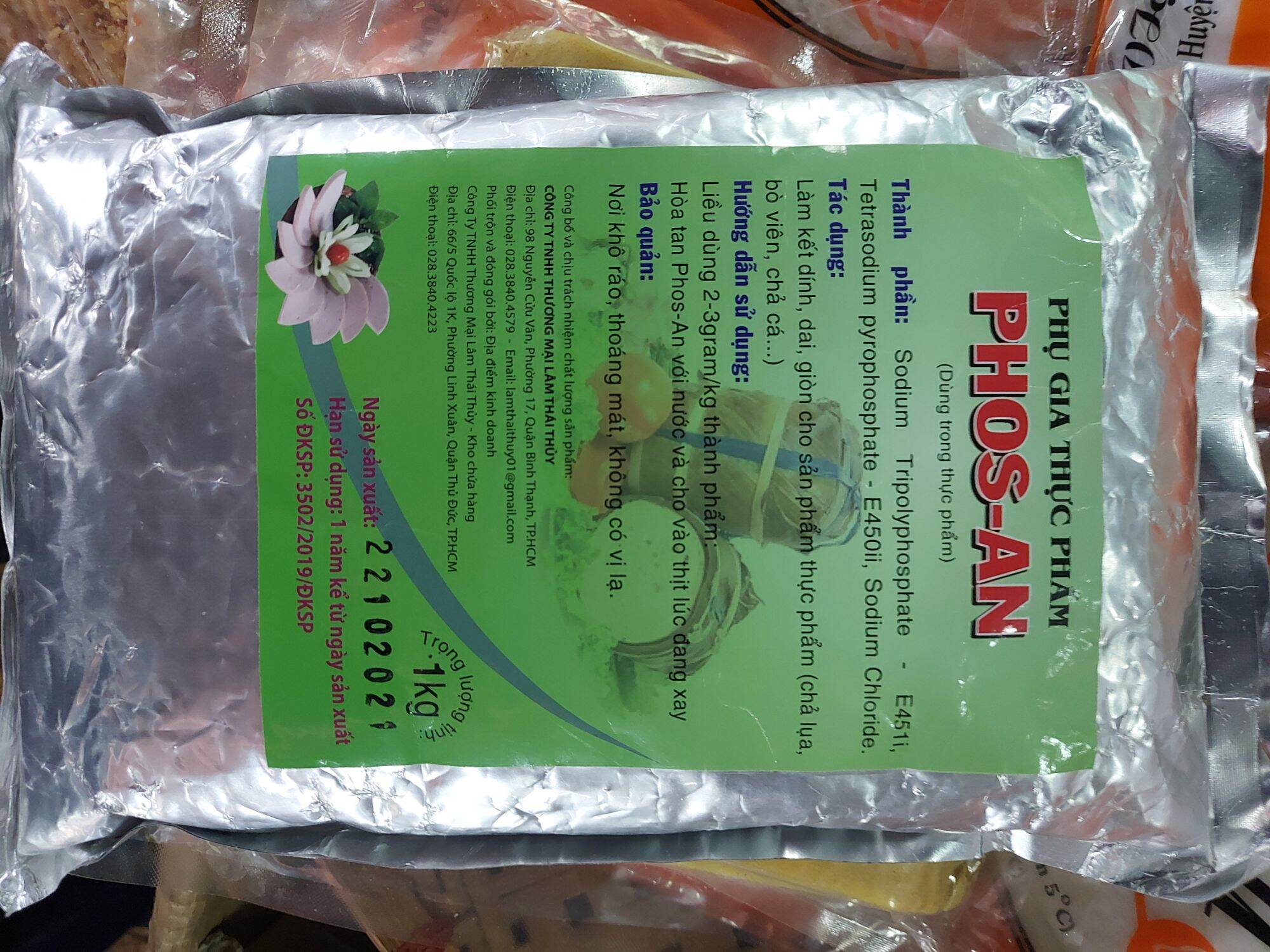 Phụ Gia Giòn Dai Làm Giò Chả Phosphate Mix 1kg