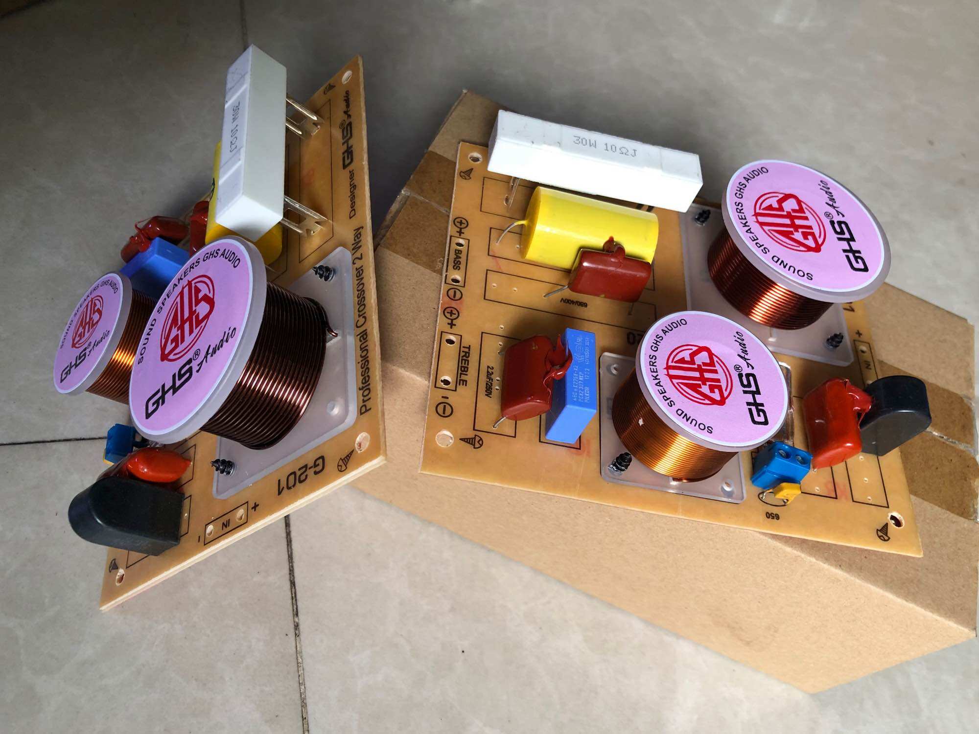 Mạch phân tần loa cao cấp GHS 2 way G201 (1 bass + 1 treble)