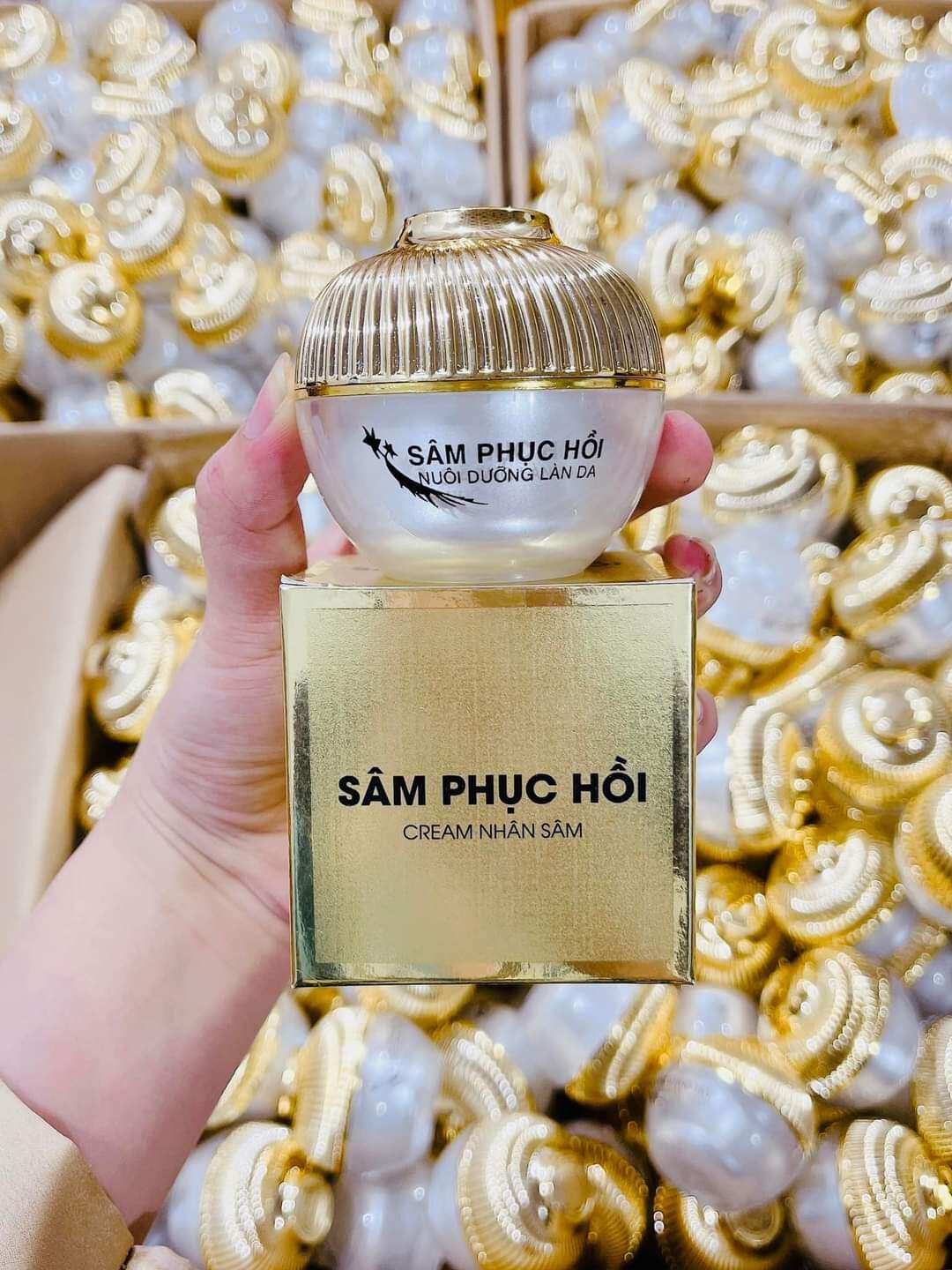 KEM SÂM PHỤC HỒI, SE KHÍT LỖ CHÂN LÔNG, MỜ THÂM NÁM, TÀN NHANG
