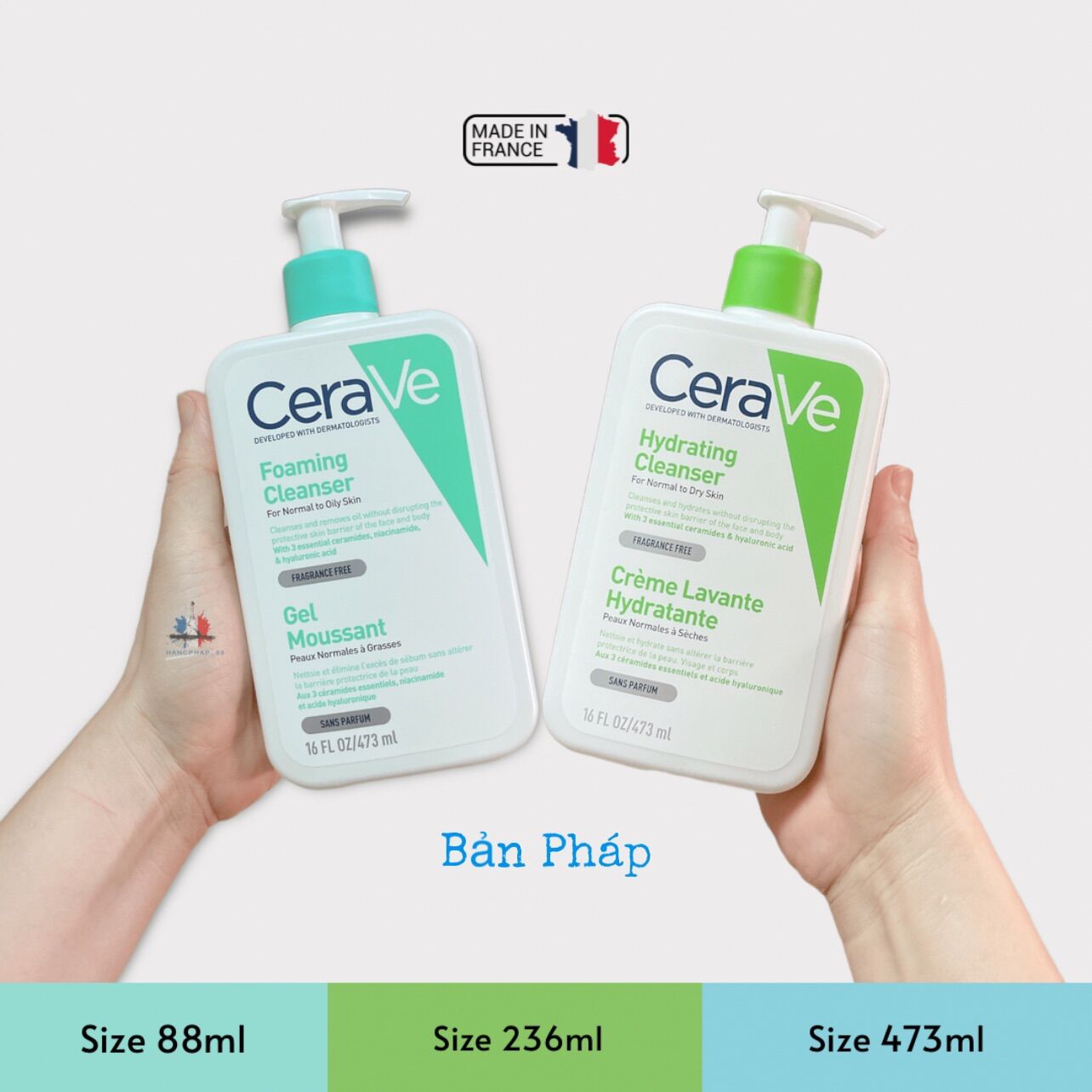 Sữa rửa mặt Cerave bản Pháp