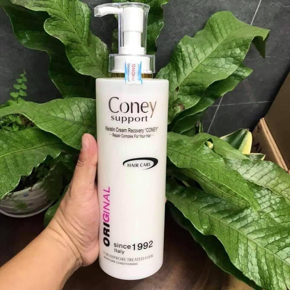 Kem ủ hấp tóc phục hồi keratin coney 730ml ý