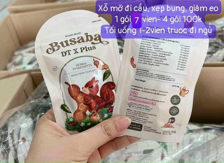 Detox khử mỡ busaba Thái Lan- mẫu mới 7 viên