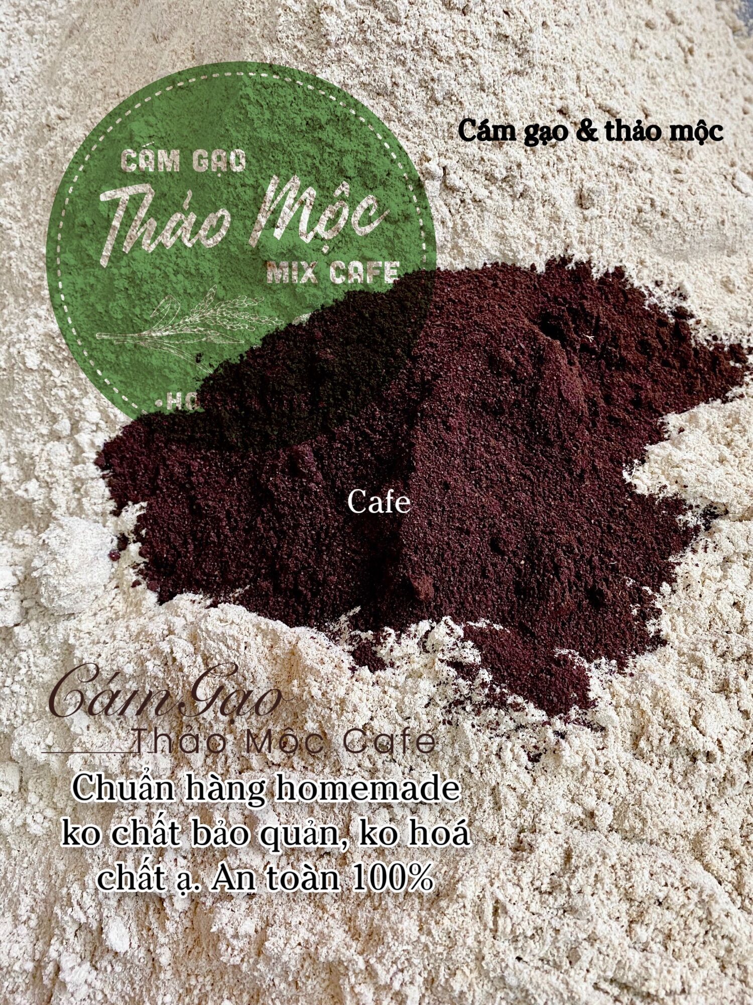 CÁM GẠO THẢO MỘC MIX CAFE - TÚI 1 KÝ