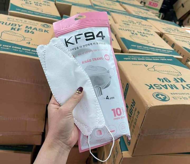 Khẩu trang KF 94 kháng khuẩn sịn,thùng 300 chiếc