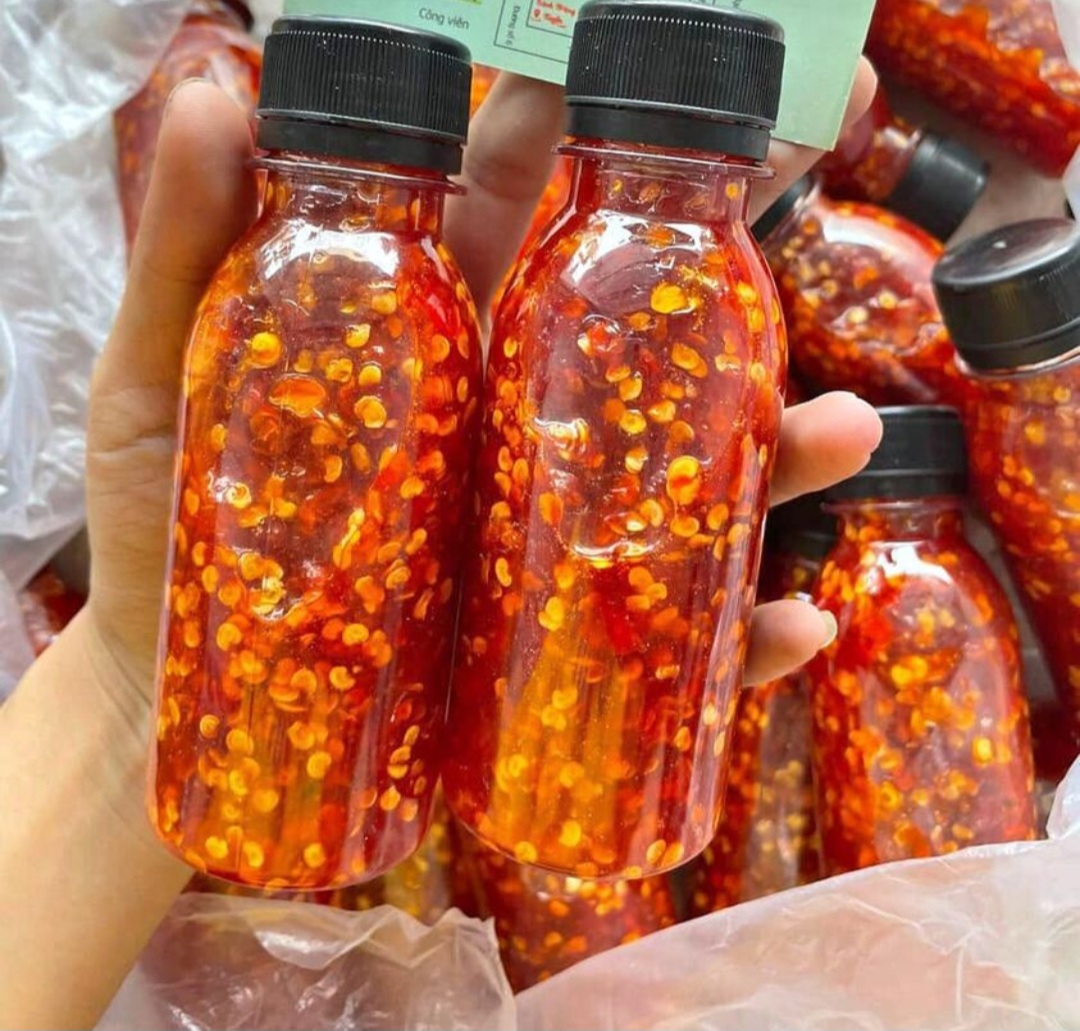 Hủ 100g ớt rim mật ong ăn bánh tráng
