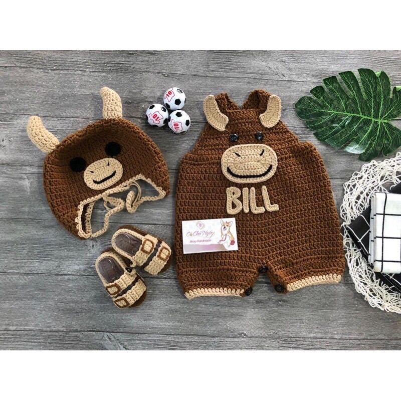 set yếm trâu cho bé tặng kèm túi đựng tỏi