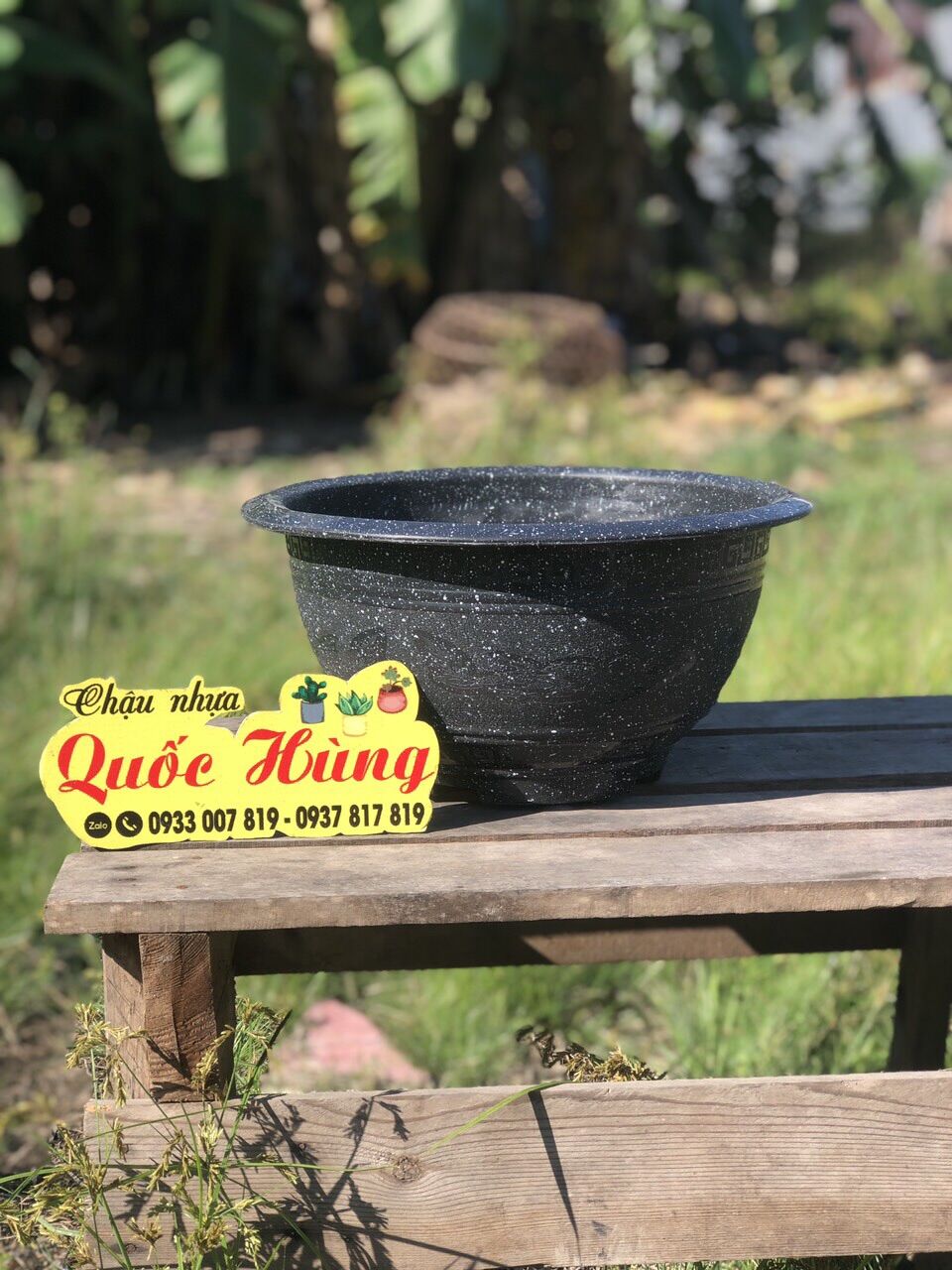 [ 5 cái ] Chậu nhựa trồng cây T48  Đen