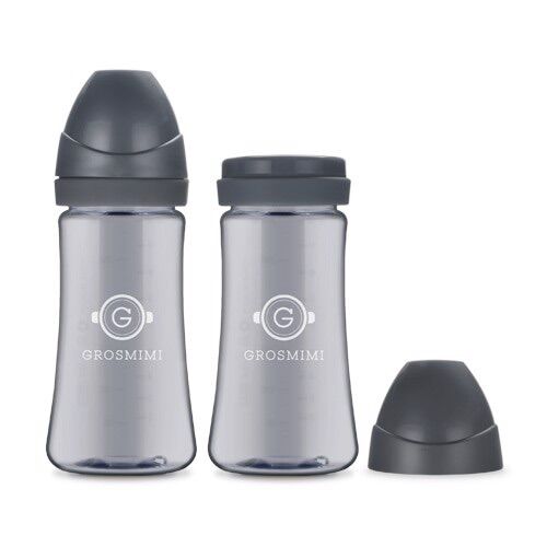 Bình sữa GROSMIMI PPSU 200ml/ 300ml Dark Series (tách lẻ 1 bình ko hộp)